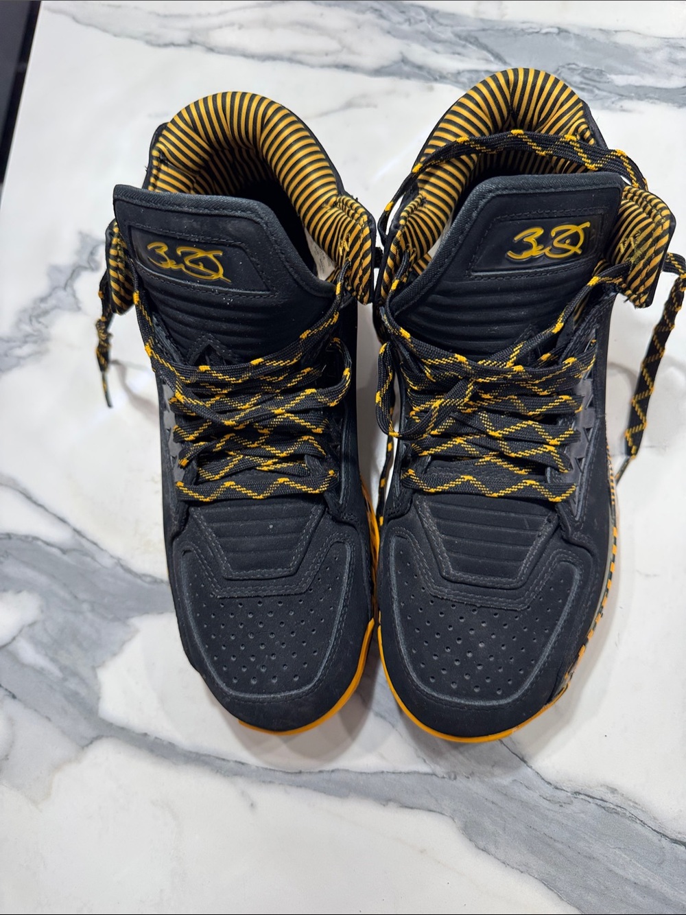 Li-Ning Way of Wade 3 Lite Basketball Shoes Mens 11 Black Yellow Good High Top